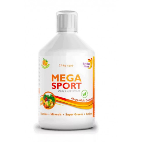 Swedish nutra mega sport folyékony vitamin 500ml